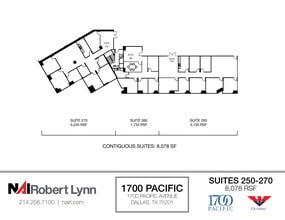 1700 Pacific Ave, Dallas, TX à louer Plan d’étage- Image 2 de 2