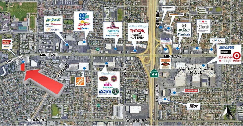 5001 Ming Ave, Bakersfield, CA à vendre - Photo du bâtiment - Image 2 de 7