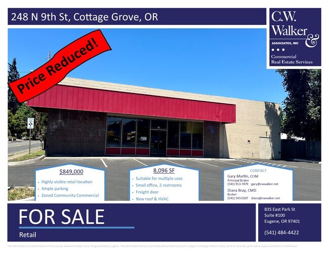 More details for 248 N 9th St, Cottage Grove, OR - Retail for Sale