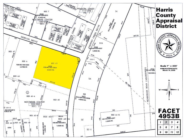 9888 BISSONNET St, Houston, TX à vendre - Plan cadastral - Image 3 de 15