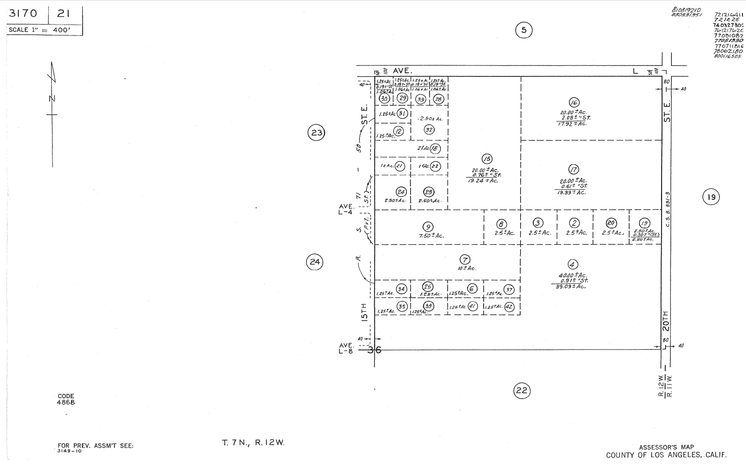 0000 20th E. st, Lancaster, CA for sale Plat Map- Image 1 of 6