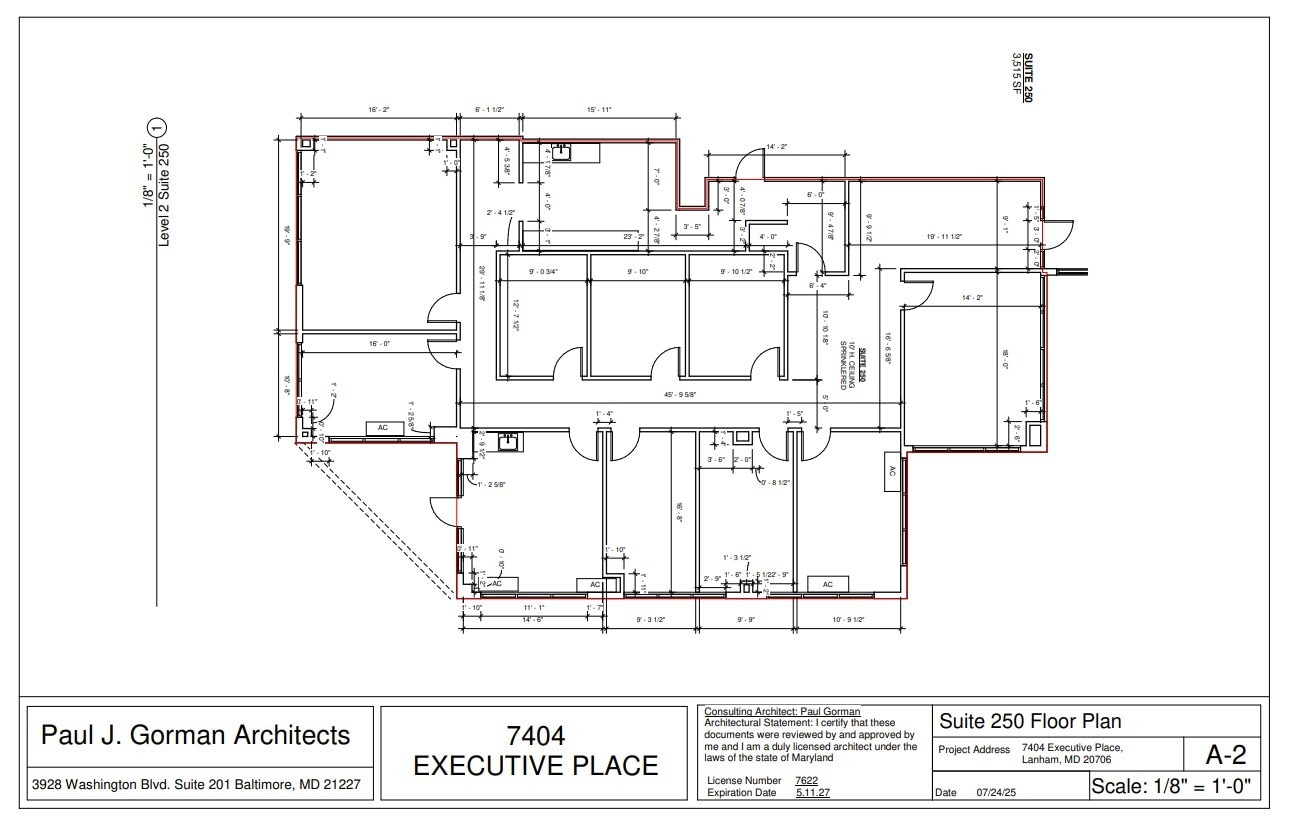 7375 Executive Pl, Lanham, MD for lease Floor Plan- Image 1 of 2
