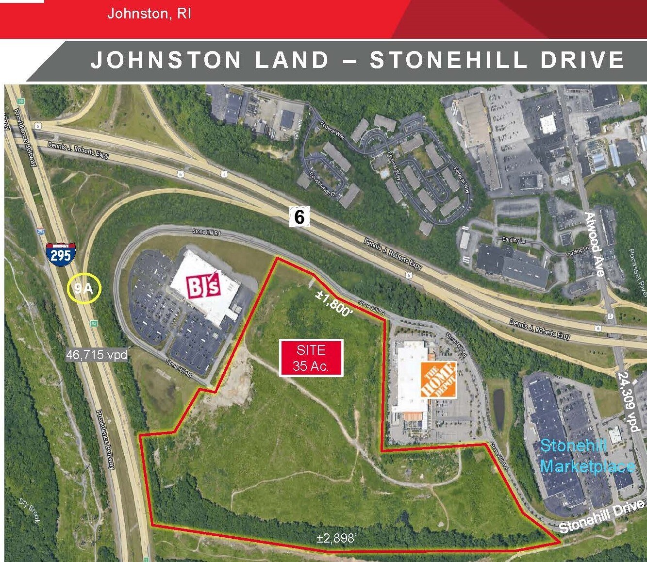 Stonehill, Johnston, RI à vendre Aérien- Image 1 de 3