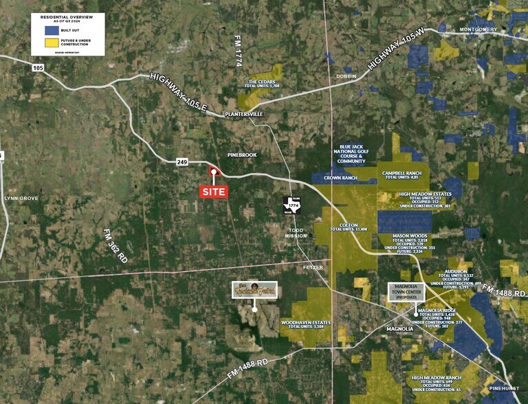 SH 249, Plantersville, TX for sale - Aerial - Image 2 of 2