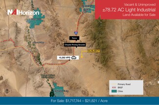 Plus de détails pour ±78.72 AC Light Industrial Land, Yucca, AZ - Terrain à vendre