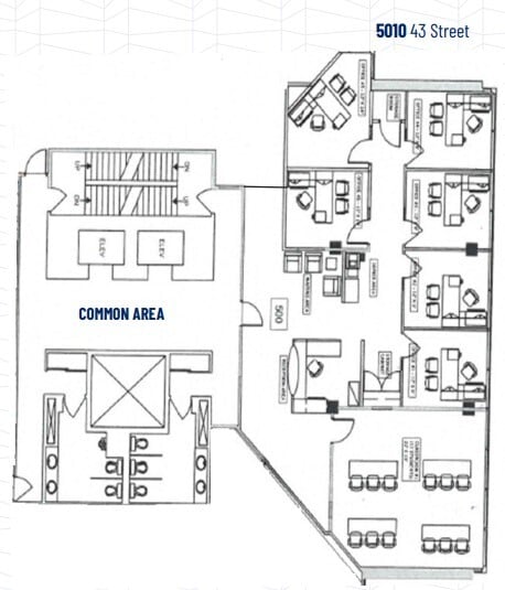 5010 43rd St, Red Deer, AB à louer Plan d’étage- Image 1 de 1