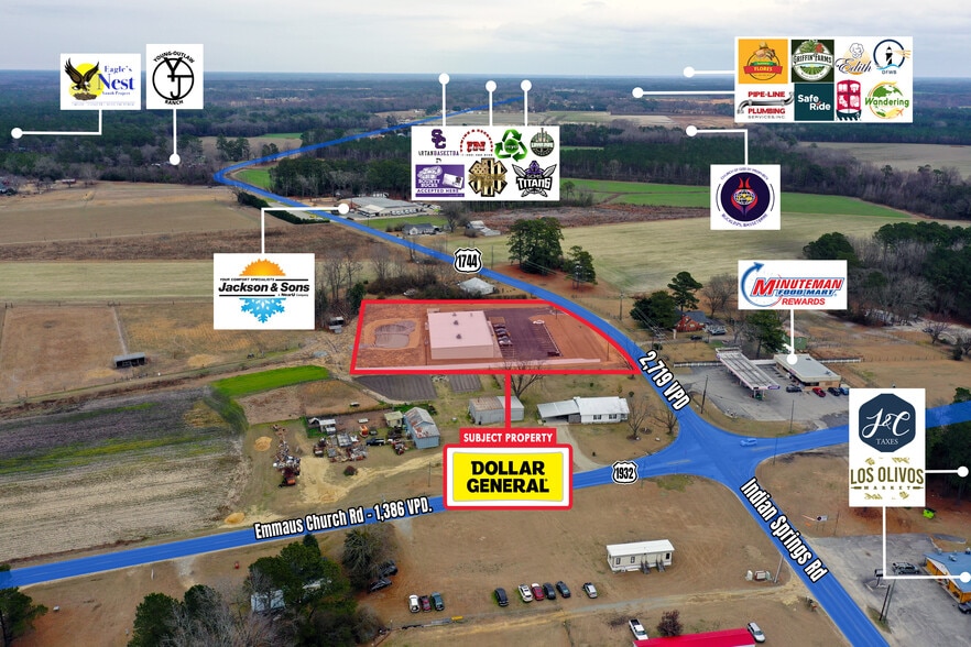 2241 Indian Springs Rd, Dudley, NC for sale - Aerial - Image 2 of 4