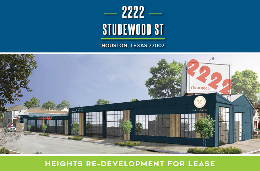 2222 Studewood St, Houston, TX for lease - Building Photo - Image 1 of 6