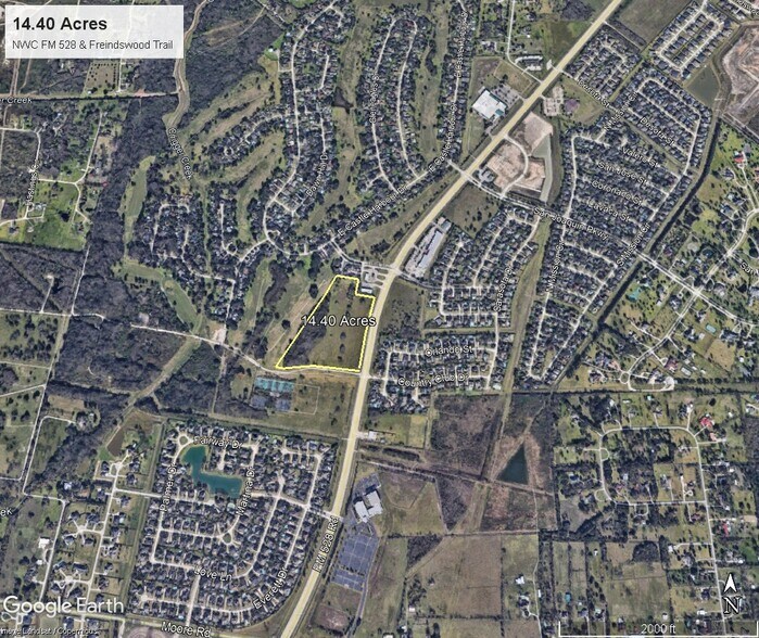 NWC FM 528 & Country Club Dr, Friendswood, TX à vendre - Aérien - Image 1 de 1