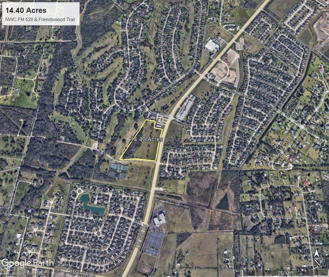 NWC FM 528 & Country Club Dr, Friendswood, TX à vendre Aérien- Image 1 de 2
