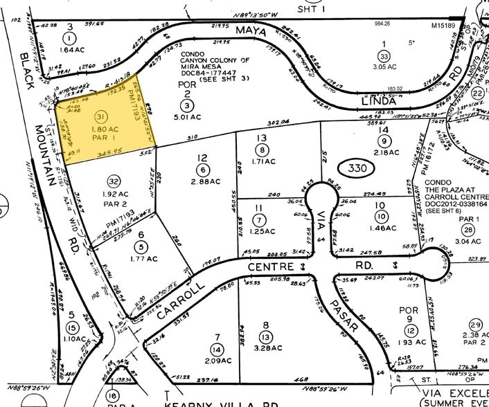 9955 Black Mountain Rd, San Diego, CA for lease - Plat Map - Image 2 of 5