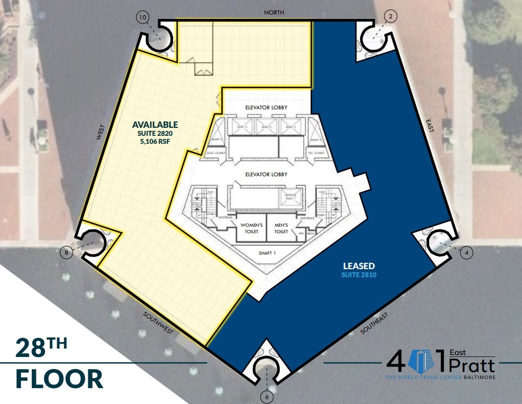 401 E Pratt St, Baltimore, MD for lease Floor Plan- Image 1 of 2