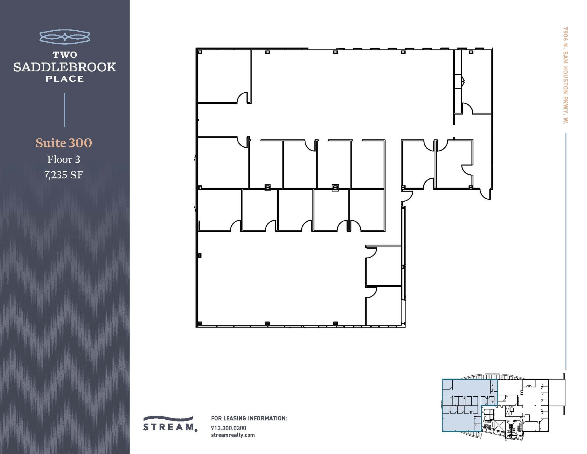 7906 N Sam Houston Pky W, Houston, TX for lease Floor Plan- Image 1 of 1