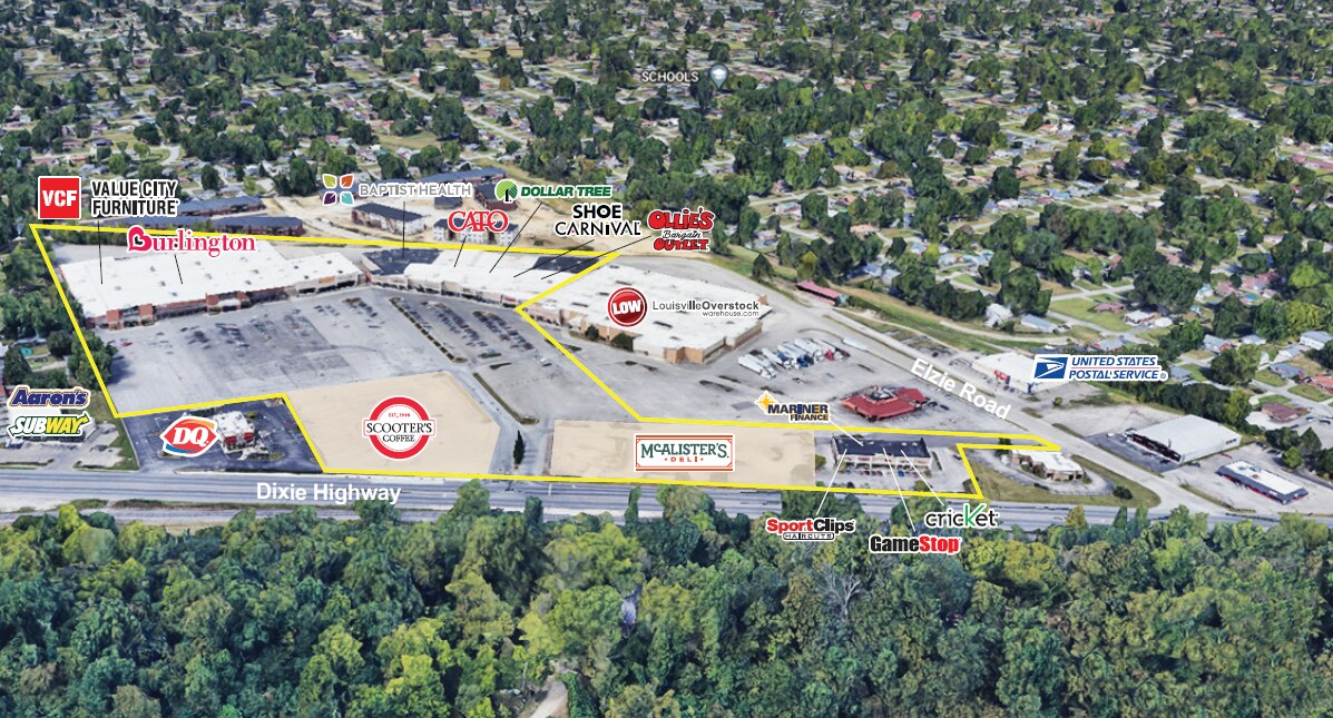 9070 Dixie Hwy, Louisville, KY for lease Aerial- Image 1 of 4