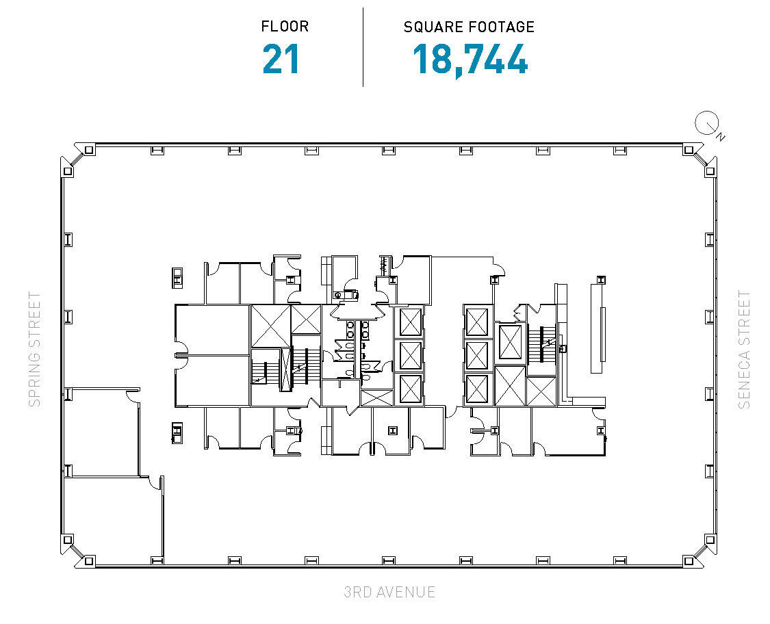 1111 3rd Ave, Seattle, WA for lease Floor Plan- Image 1 of 1