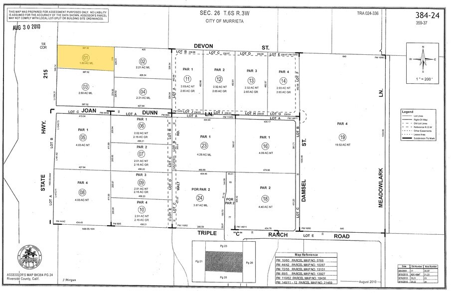 34510 Antelope Rd, Murrieta, CA à vendre - Plan cadastral - Image 3 de 3