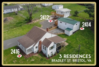 Plus de détails pour 2412-2416 Bradley St, Bristol, VA - Multi-résidentiel à vendre