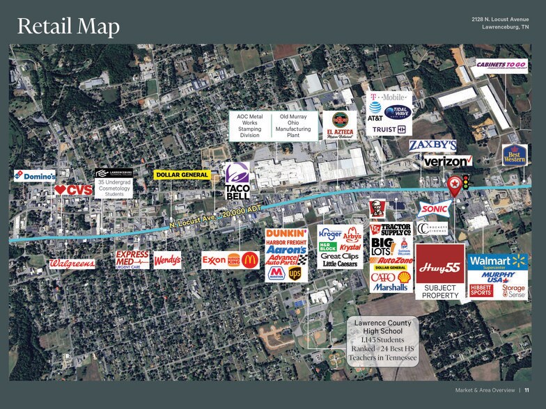 2128 N Locust Ave, Lawrenceburg, TN à vendre - Photo du bâtiment - Image 2 de 2