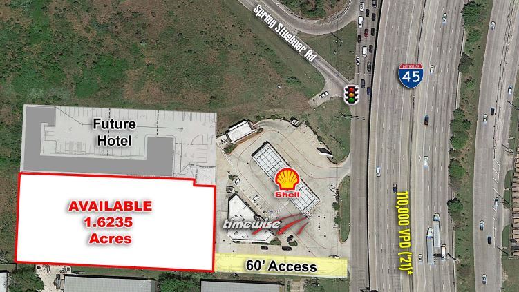 N I-45 & Spring Stuebner, Spring, TX à vendre - Photo du bâtiment - Image 3 de 4