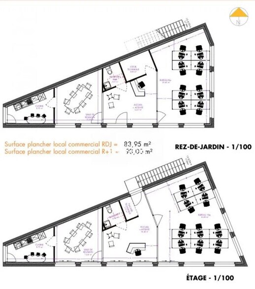 Office in Crolles for lease - Floor Plan - Image 3 of 4