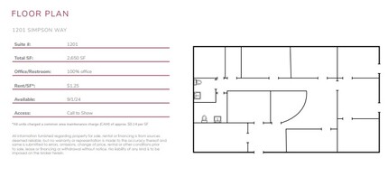 1291 Simpson Way, Escondido, CA à louer Plan d  tage- Image 1 de 2