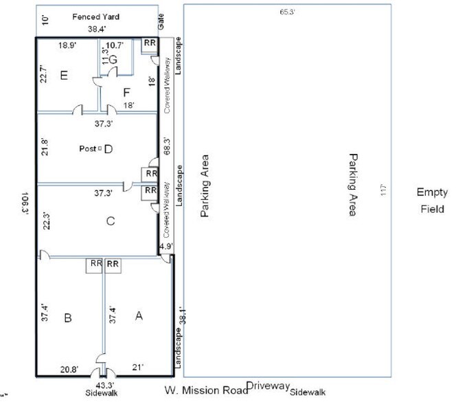 1605 W Mission Rd, San Marcos, CA à louer - Plan de site - Image 2 de 2