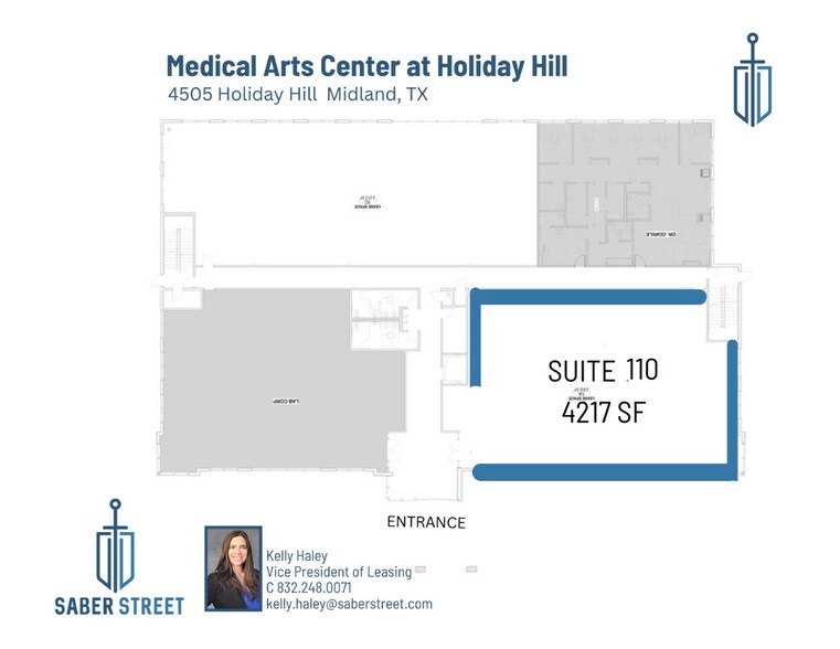 4505 Holiday Hill, Midland, TX à louer - Plan d’étage - Image 3 de 11