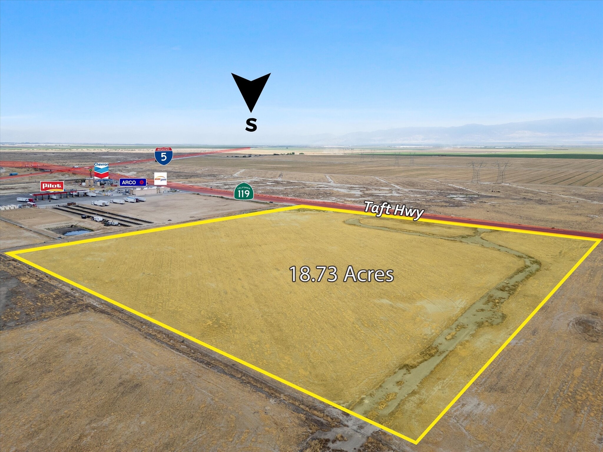 20638 Taft Hwy, Bakersfield, CA for sale Aerial- Image 1 of 8