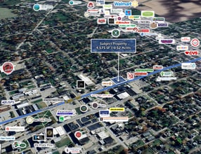 316 S Main St, Paris, IL - AÉRIEN Vue de la carte