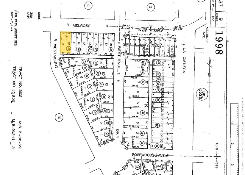 8552 Melrose Ave, West Hollywood, CA à vendre - Plan cadastral - Image 1 de 1