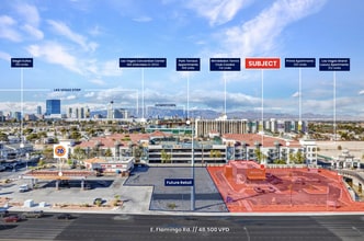 808 E Flamingo Rd, Las Vegas, NV - AÉRIEN Vue de la carte - Image1