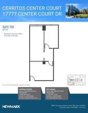 17777 Center Court Dr, Cerritos, CA à louer Plan d’étage- Image 1 de 1
