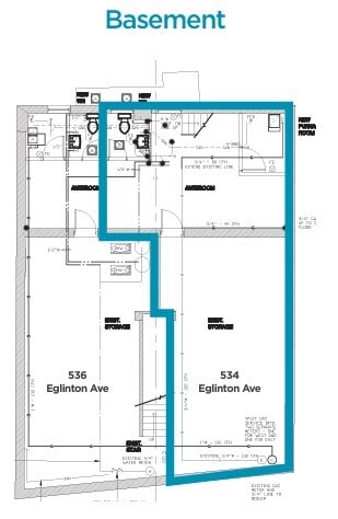 534-536 Eglinton Ave W, Toronto, ON for lease Floor Plan- Image 1 of 1