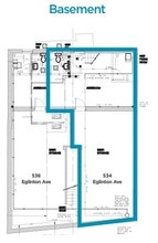 534-536 Eglinton Ave W, Toronto, ON for lease Floor Plan- Image 1 of 1