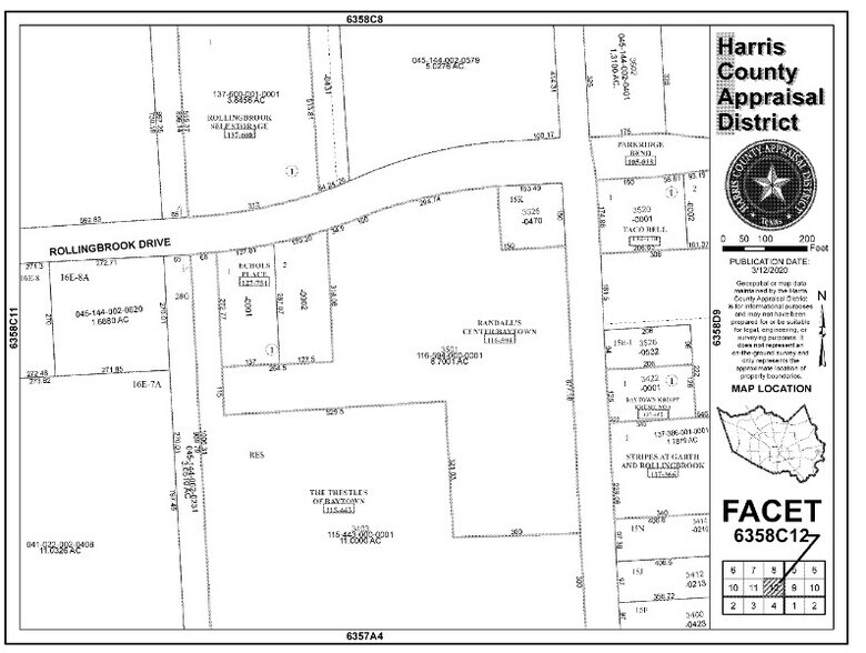 3525 Garth Rd, Baytown, TX for sale - Plat Map - Image 2 of 3