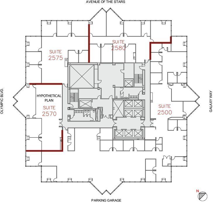 2121 Avenue of the Stars, Century City, CA for lease Floor Plan- Image 1 of 1