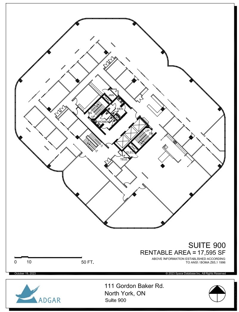 111 Gordon Baker Rd, Toronto, ON for lease Floor Plan- Image 1 of 1
