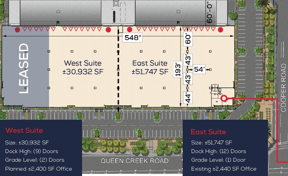 NWC of Cooper Rd & Queen Creek Rd, Chandler, AZ for lease Site Plan- Image 1 of 1