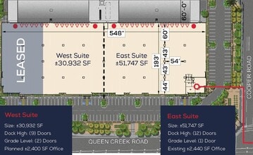 NWC of Cooper Rd & Queen Creek Rd, Chandler, AZ for lease Site Plan- Image 1 of 1