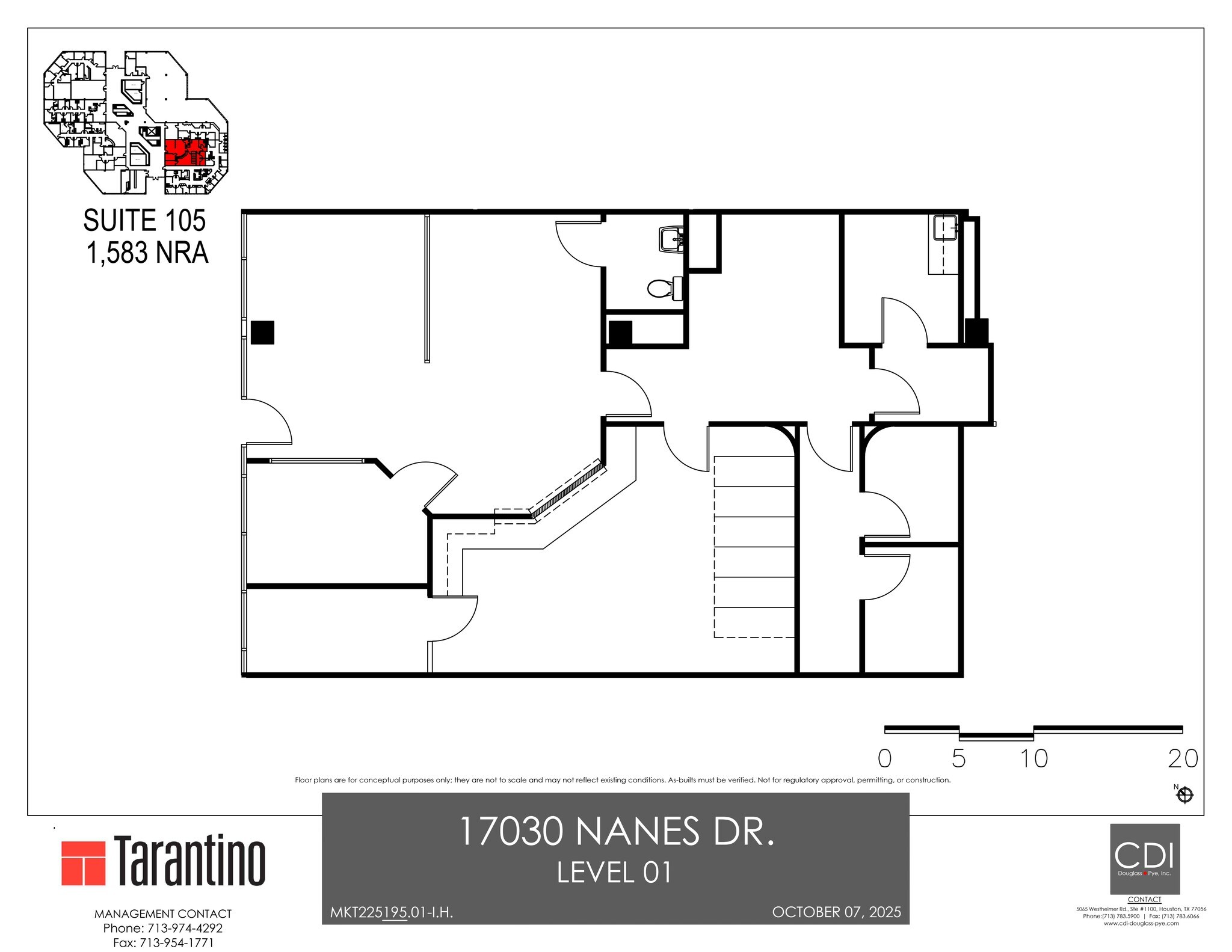 17030 Nanes Dr, Houston, TX à louer Plan de site- Image 1 de 1
