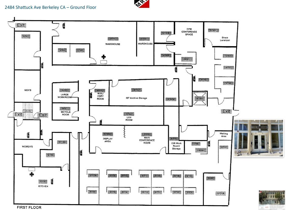 2484 Shattuck Ave, Berkeley, CA à louer Plan d’étage- Image 1 de 1