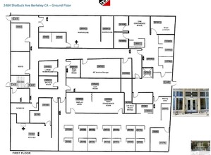 2484 Shattuck Ave, Berkeley, CA à louer Plan d’étage- Image 1 de 1