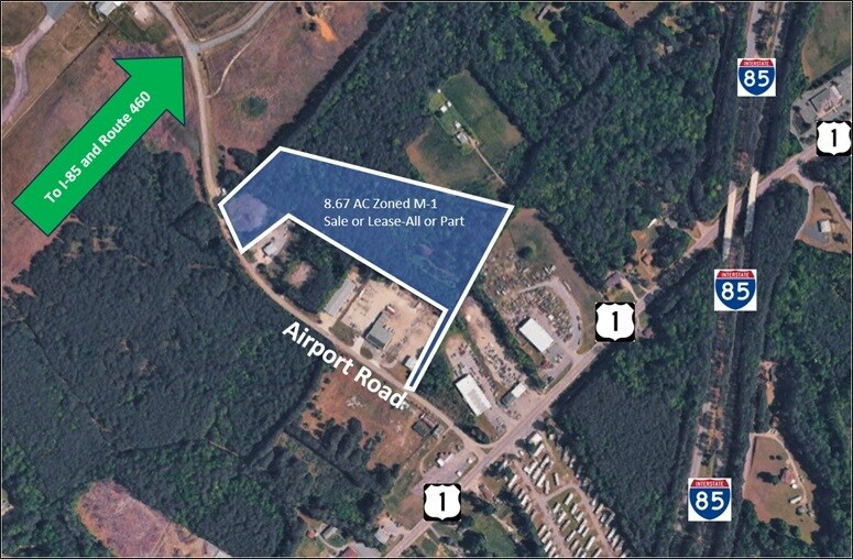 TBD Airport Rd, North Dinwiddie, VA à louer - Photo du bâtiment - Image 1 de 2