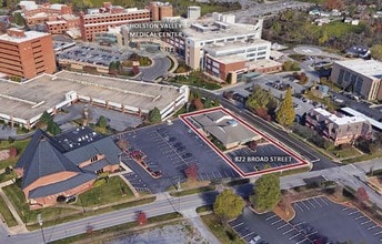 822 Broad St, Kingsport, TN - Aérien  Vue de la carte