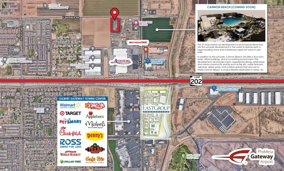 4615-4635 E Warner Rd, Gilbert, AZ à louer - Aérien - Image 3 de 4