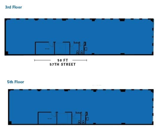 600 W 57th St, New York, NY for lease Floor Plan- Image 1 of 7