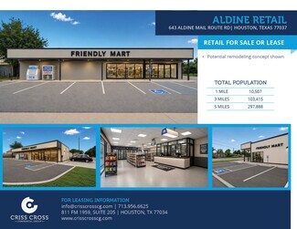 Plus de détails pour 643 Aldine Mail Route Rd, Houston, TX - Commerce de détail à louer