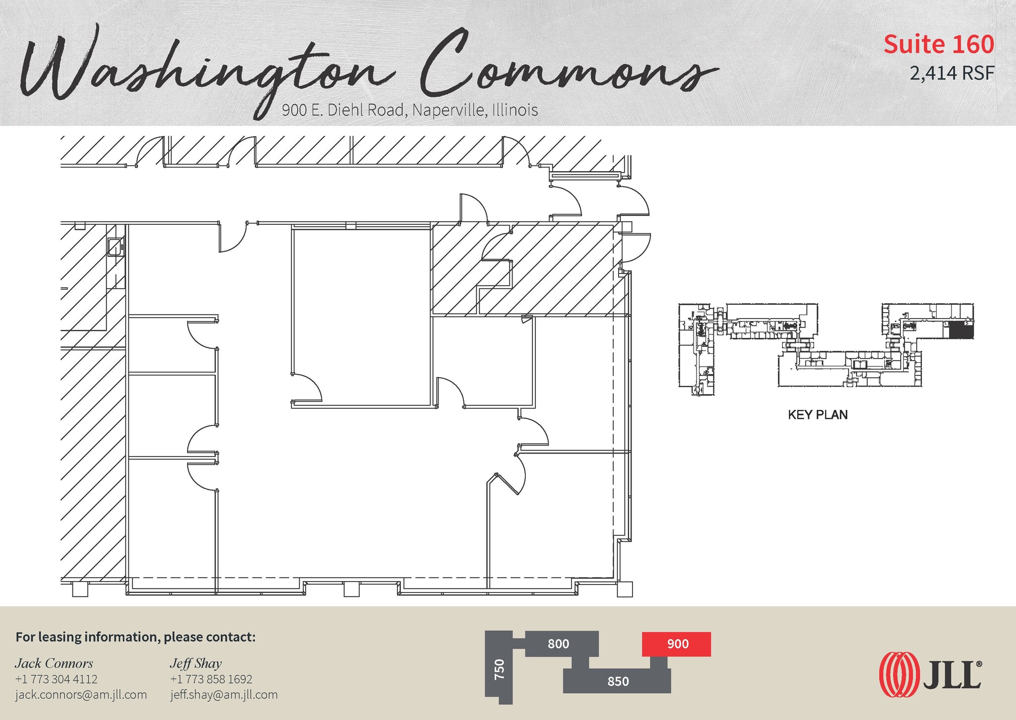 450-500 E Diehl Rd, Naperville, IL à louer Plan d  tage- Image 1 de 1