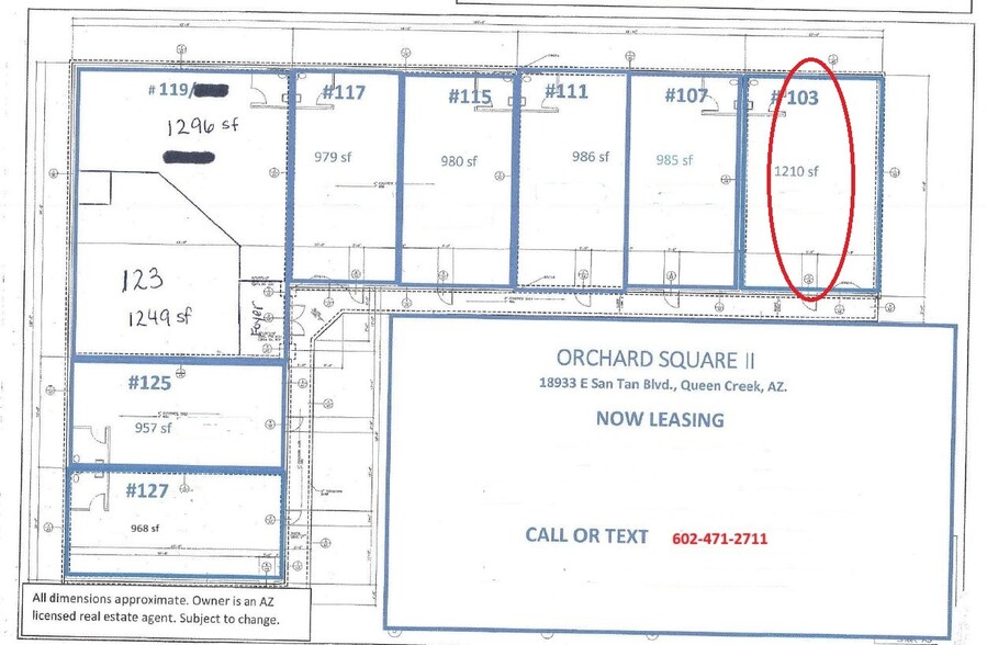 18911 E San Tan Blvd, Queen Creek, AZ à louer - Plan d’étage - Image 2 de 2