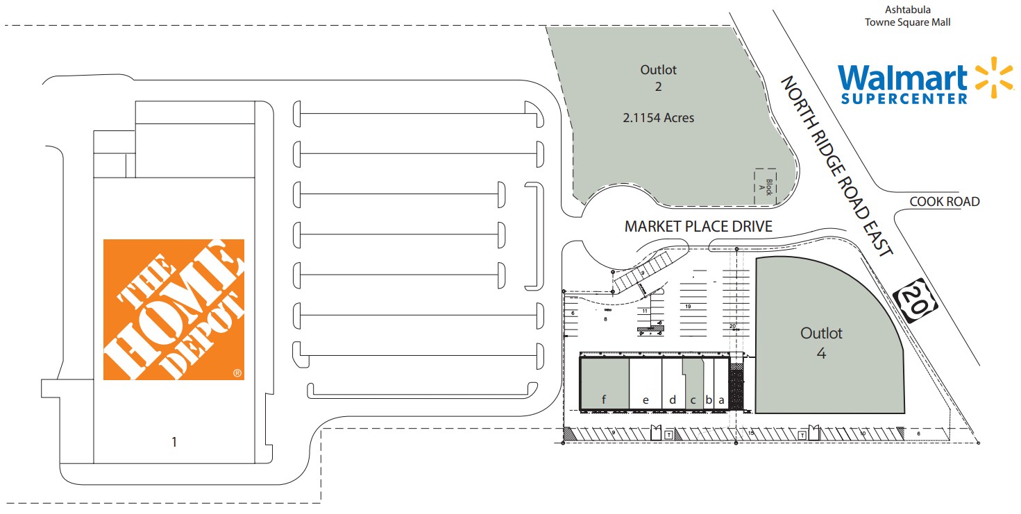 3707 N Ridge Rd E, Ashtabula, OH for lease Site Plan- Image 1 of 2